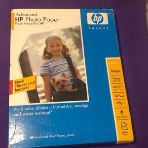 HP Photo Paper Advanced 8.5”x 11” 100 Sheets